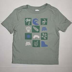 Hanna Andersson Toddler Boy’s Crew-Neck Beach Surf Graphic T-Shirt Size 4T